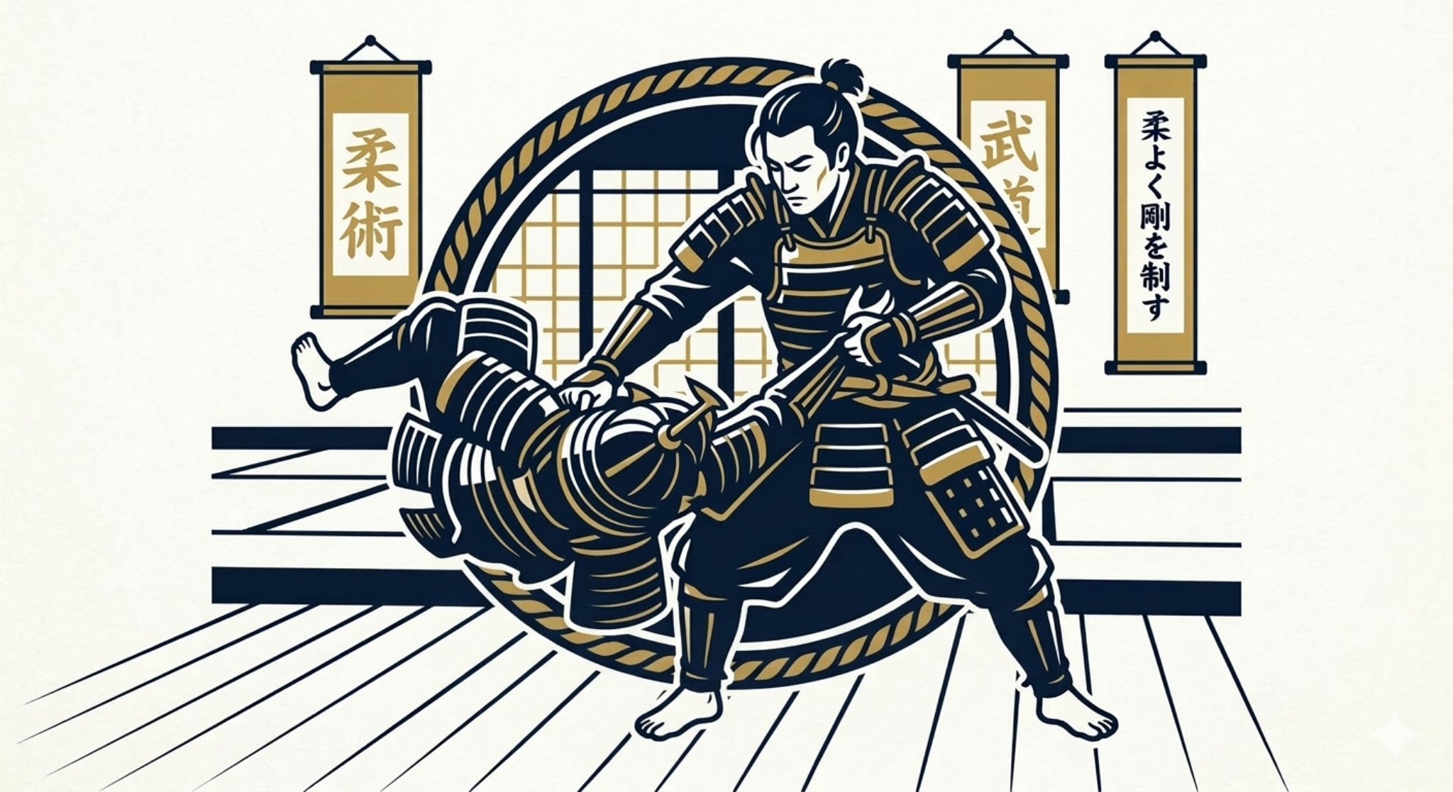 Illustrazione della storia del Ju-Jitsu